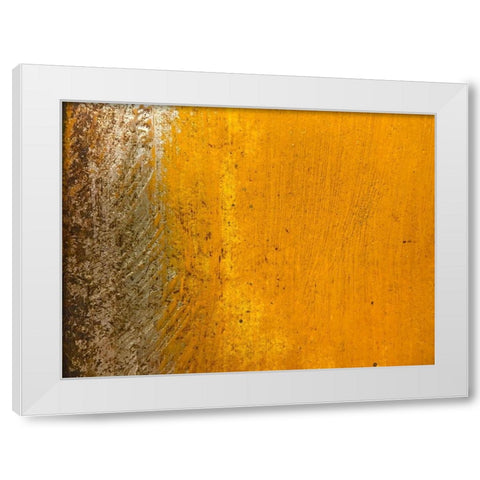 Silver Texture II White Modern Wood Framed Art Print by Grayscale