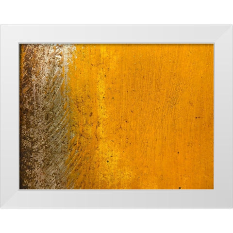 Silver Texture II White Modern Wood Framed Art Print by Grayscale