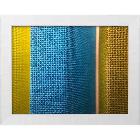 Fabric II White Modern Wood Framed Art Print by Grayscale