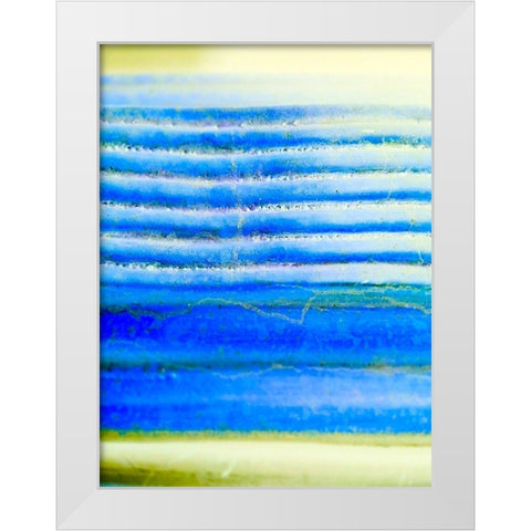 Blue Ridges I White Modern Wood Framed Art Print by Grayscale