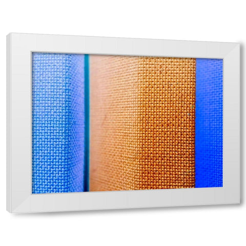 Fabric IV White Modern Wood Framed Art Print by Grayscale