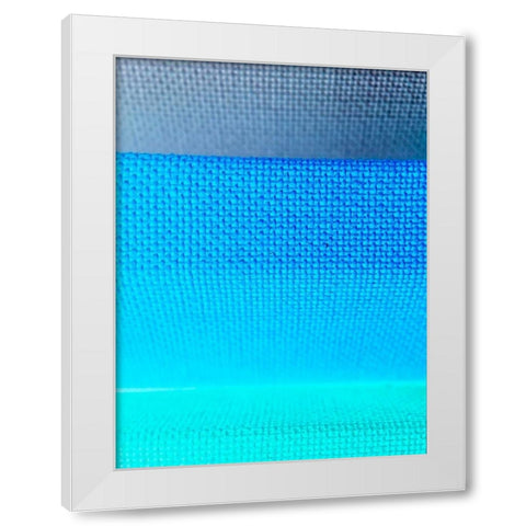 Fabric V White Modern Wood Framed Art Print by Grayscale