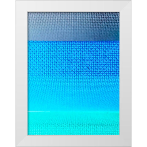 Fabric V White Modern Wood Framed Art Print by Grayscale