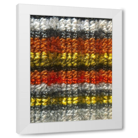 Fabric VI White Modern Wood Framed Art Print by Grayscale