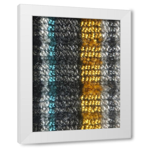 Fabric VII White Modern Wood Framed Art Print by Grayscale