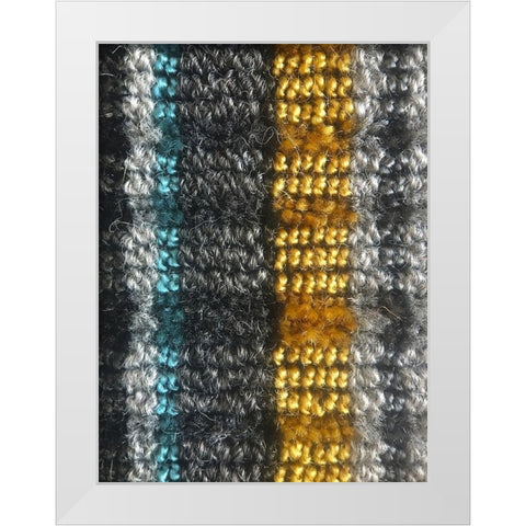 Fabric VII White Modern Wood Framed Art Print by Grayscale