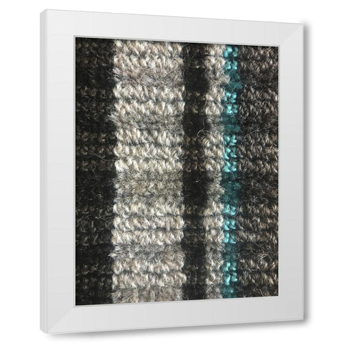 Fabric VIII White Modern Wood Framed Art Print by Grayscale