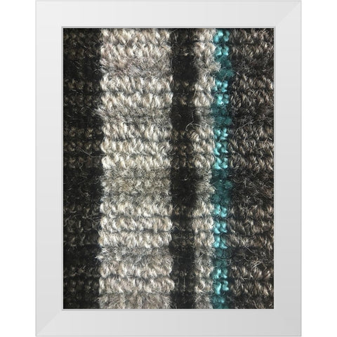 Fabric VIII White Modern Wood Framed Art Print by Grayscale