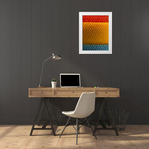 Fabric IX White Modern Wood Framed Art Print by Grayscale