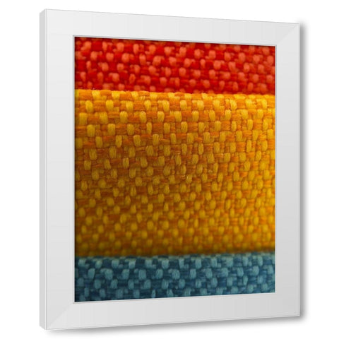 Fabric IX White Modern Wood Framed Art Print by Grayscale