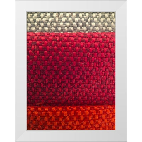 Fabric X White Modern Wood Framed Art Print by Grayscale