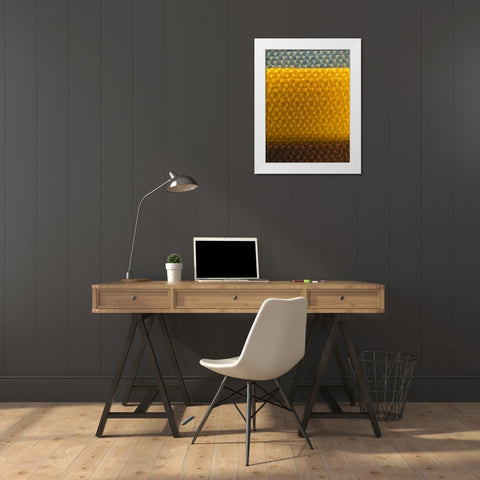 Fabric XII White Modern Wood Framed Art Print by Grayscale