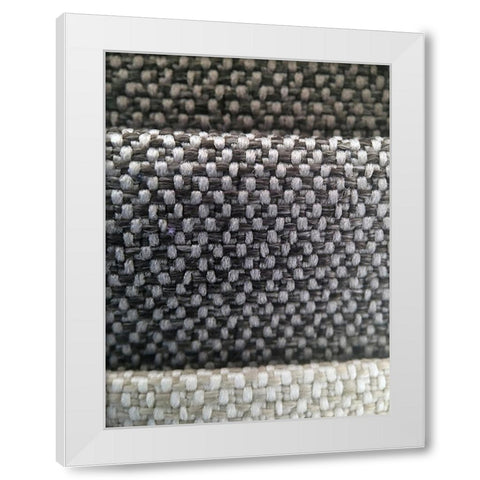 Fabric XIII White Modern Wood Framed Art Print by Grayscale