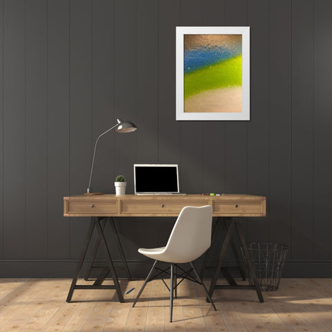 Paint Closeup XII White Modern Wood Framed Art Print by Grayscale