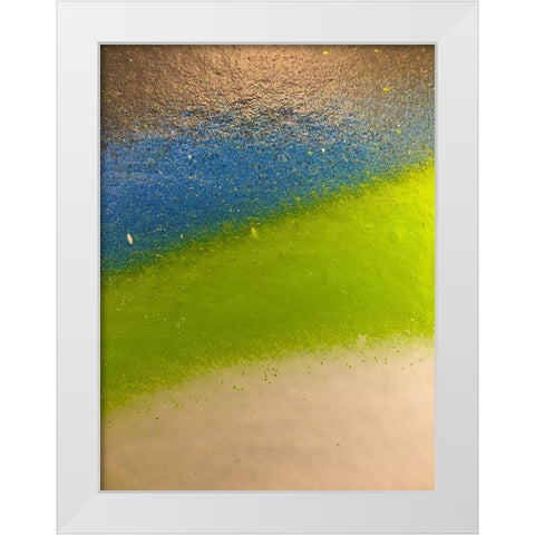 Paint Closeup XII White Modern Wood Framed Art Print by Grayscale