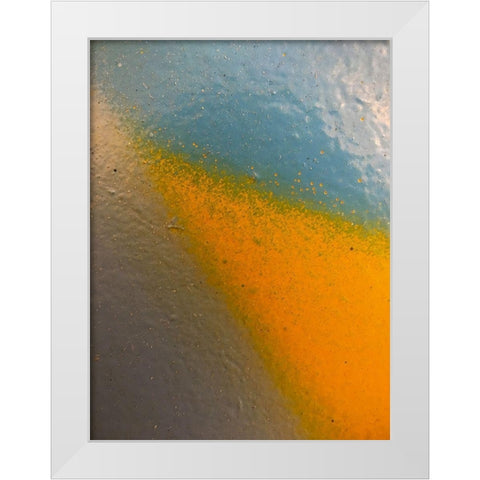 Paint Closeup XIII White Modern Wood Framed Art Print by Grayscale