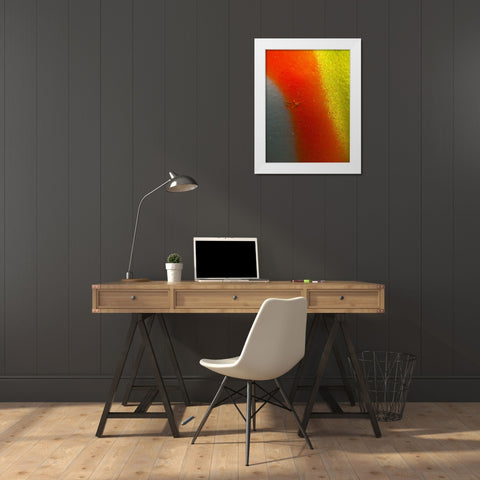 Paint Closeup XIV White Modern Wood Framed Art Print by Grayscale