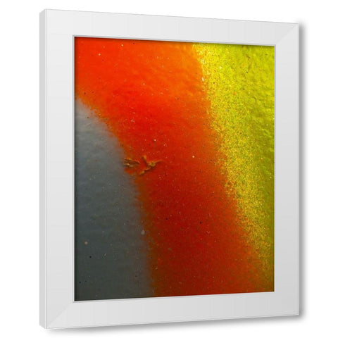 Paint Closeup XIV White Modern Wood Framed Art Print by Grayscale