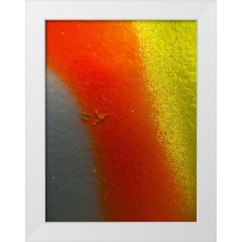 Paint Closeup XIV White Modern Wood Framed Art Print by Grayscale
