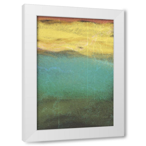 Petrified Map I White Modern Wood Framed Art Print by Grayscale