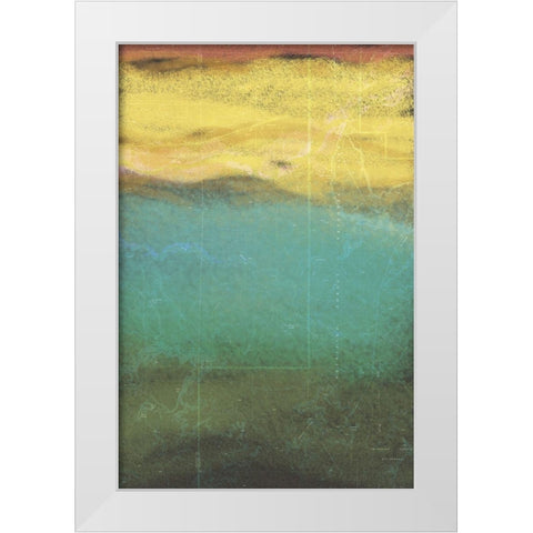 Petrified Map I White Modern Wood Framed Art Print by Grayscale