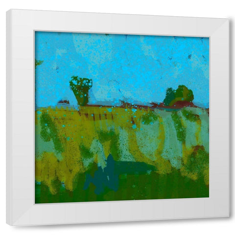 First Snow I White Modern Wood Framed Art Print by Grayscale