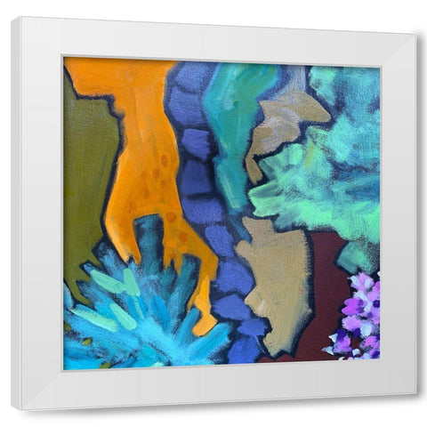 Black Outlines II White Modern Wood Framed Art Print by Grayscale