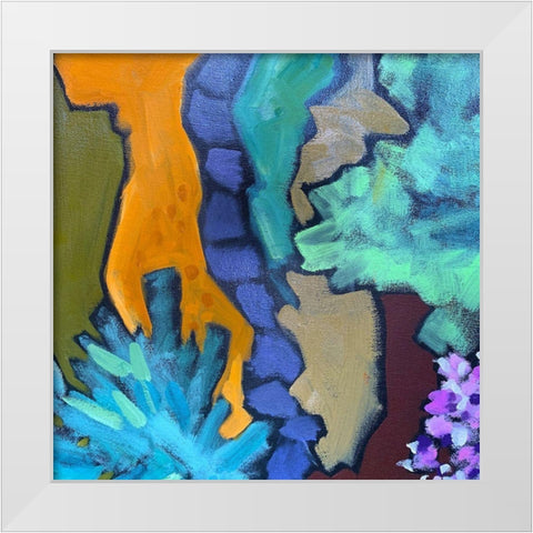 Black Outlines II White Modern Wood Framed Art Print by Grayscale