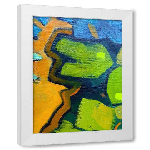 Black Outlines III White Modern Wood Framed Art Print by Grayscale