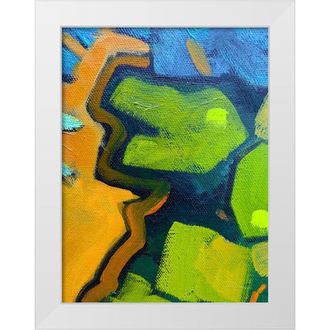 Black Outlines III White Modern Wood Framed Art Print by Grayscale