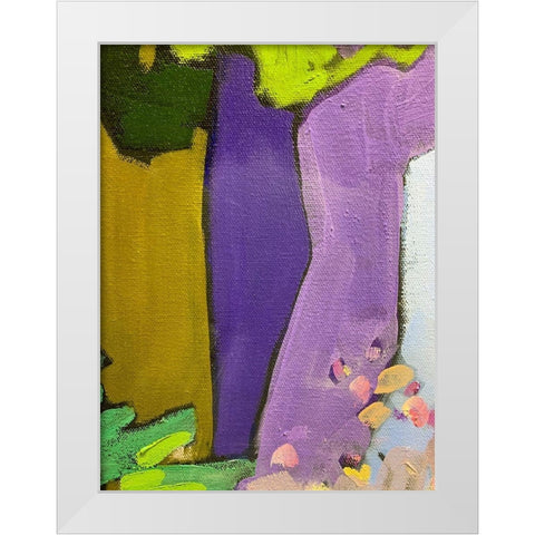 Black Outlines IV White Modern Wood Framed Art Print by Grayscale