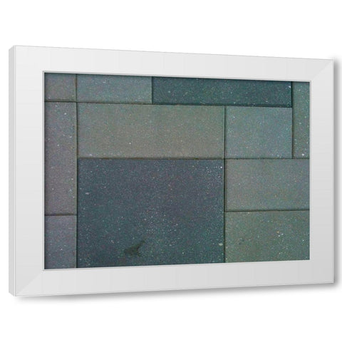 Concrete Tiles I White Modern Wood Framed Art Print by Grayscale