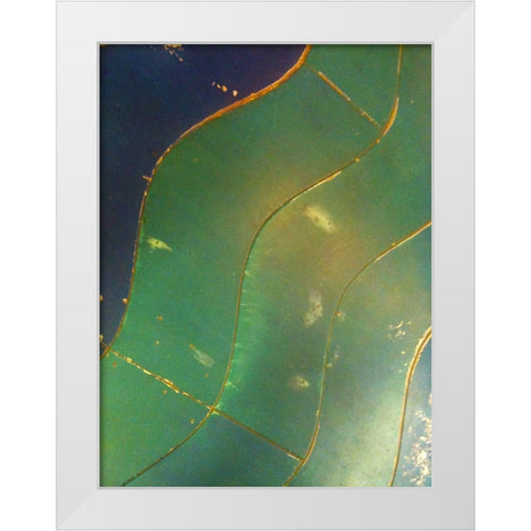 Wave Floor I White Modern Wood Framed Art Print by Grayscale