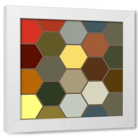 Bright Hive I White Modern Wood Framed Art Print by Grayscale