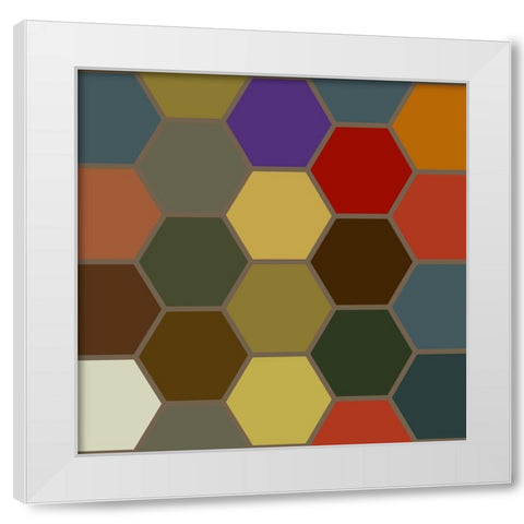 Bright Hive II White Modern Wood Framed Art Print by Grayscale