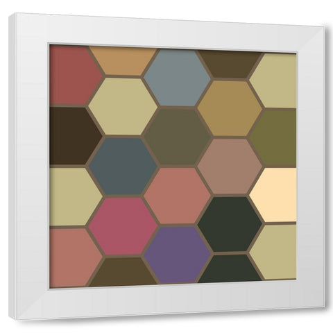 Soft Hive VI White Modern Wood Framed Art Print by Grayscale