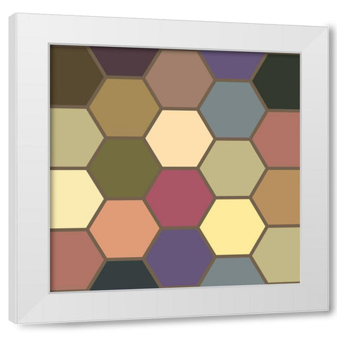 Soft Hive VIII White Modern Wood Framed Art Print by Grayscale