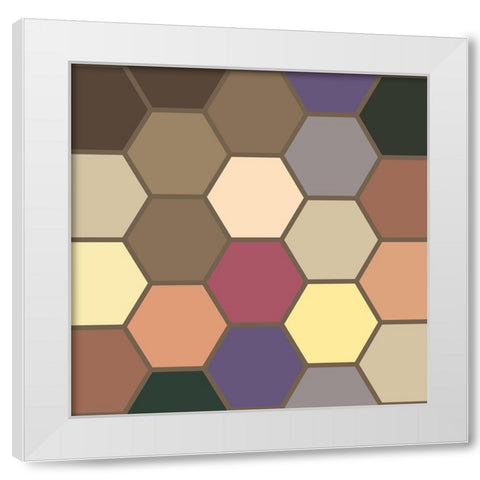 Soft Hive XIII White Modern Wood Framed Art Print by Grayscale