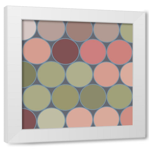 Soft Circles II White Modern Wood Framed Art Print by Grayscale