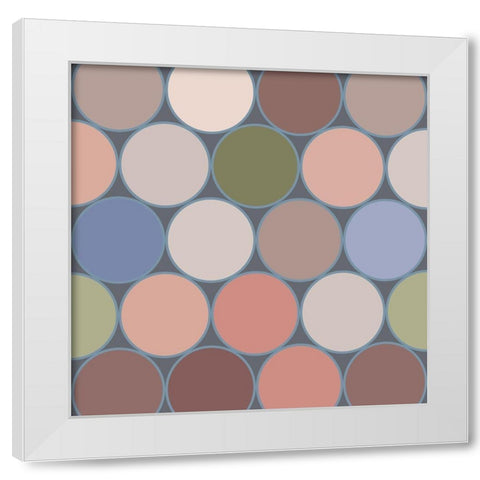 Soft Circles III White Modern Wood Framed Art Print by Grayscale