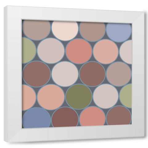 Soft Circles V White Modern Wood Framed Art Print by Grayscale