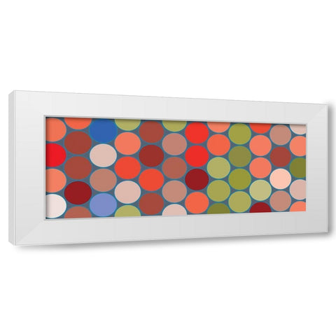 Bright Circles XI White Modern Wood Framed Art Print by Grayscale