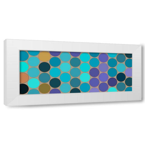 Cool Circles VI White Modern Wood Framed Art Print by Grayscale