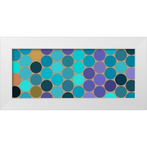 Cool Circles VI White Modern Wood Framed Art Print by Grayscale