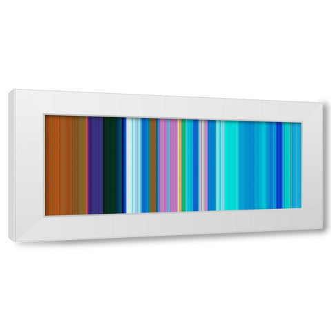 Cool Pinstripes I White Modern Wood Framed Art Print by Grayscale
