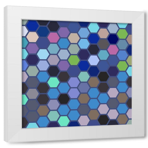 Small Hive VIII White Modern Wood Framed Art Print by Grayscale