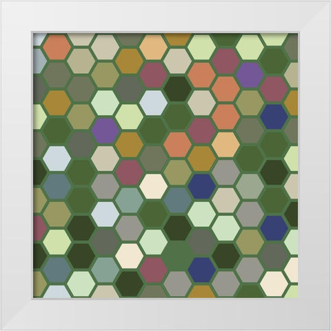 Small Hive X White Modern Wood Framed Art Print by Grayscale