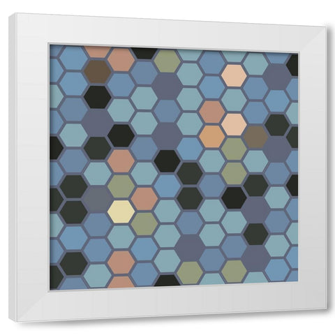 Small Hive XIII White Modern Wood Framed Art Print by Grayscale