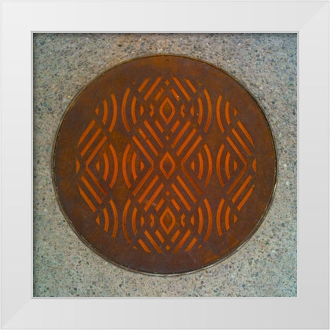 Rust Cover I White Modern Wood Framed Art Print by Grayscale