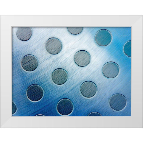 Steel Dots II White Modern Wood Framed Art Print by Grayscale